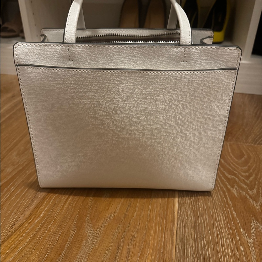 Karl Lagerfeld White Satchel with Multicolor Accents - Picture 2 of 7